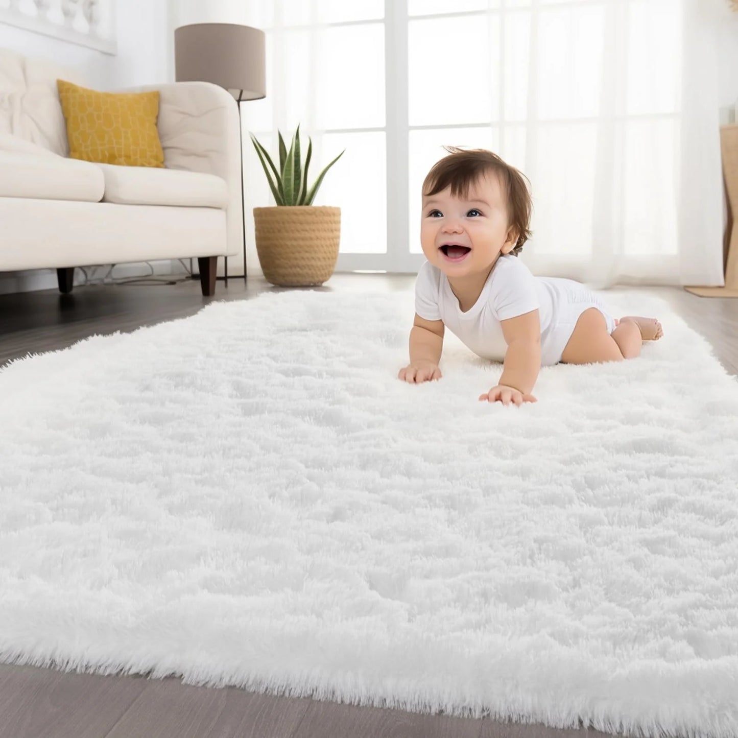 .Minimalist Style .Fluffy And Slip-Resistant.
