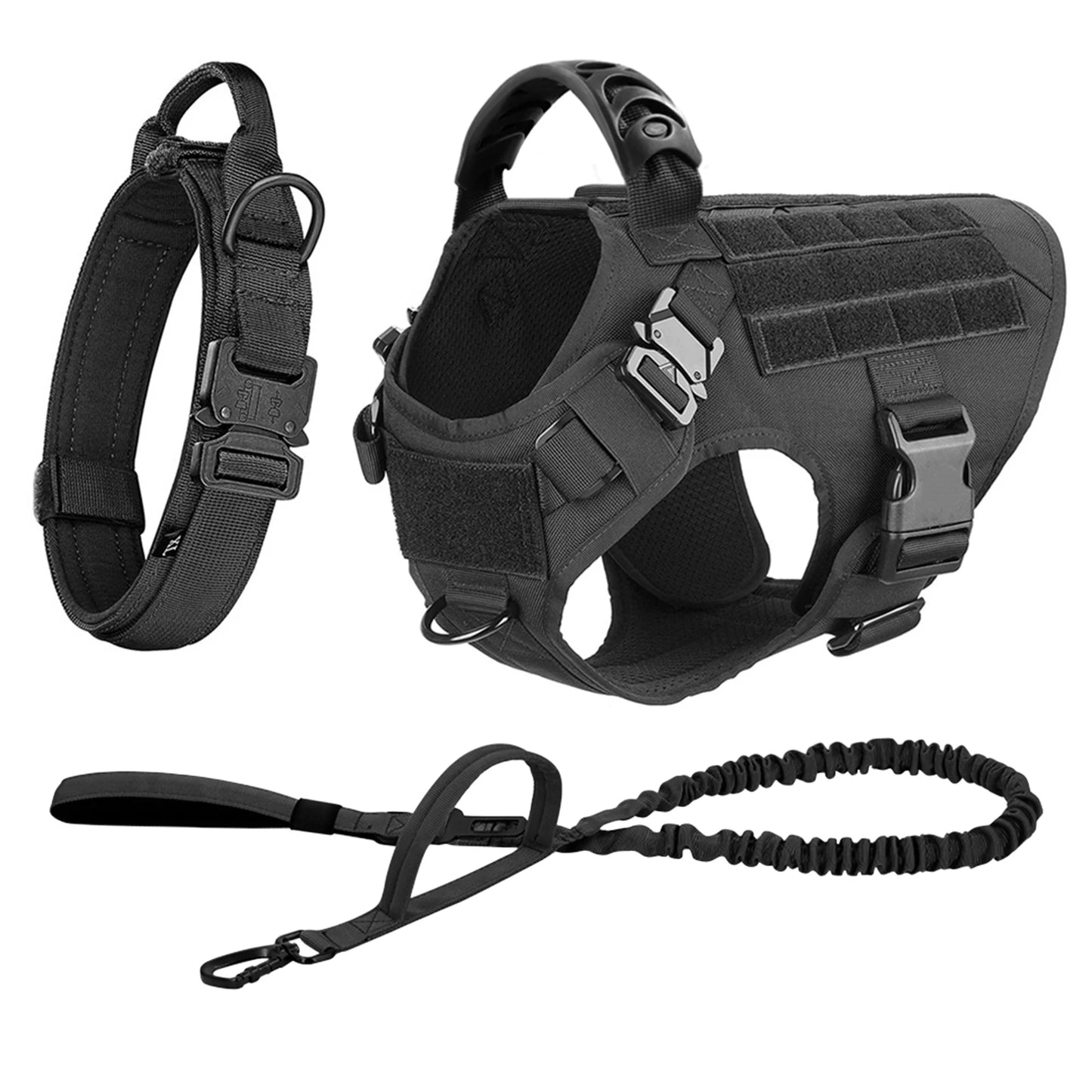 Large Dog Harness And Leash Set Pet German Shepherd Malinois Training Walking Vest Dog