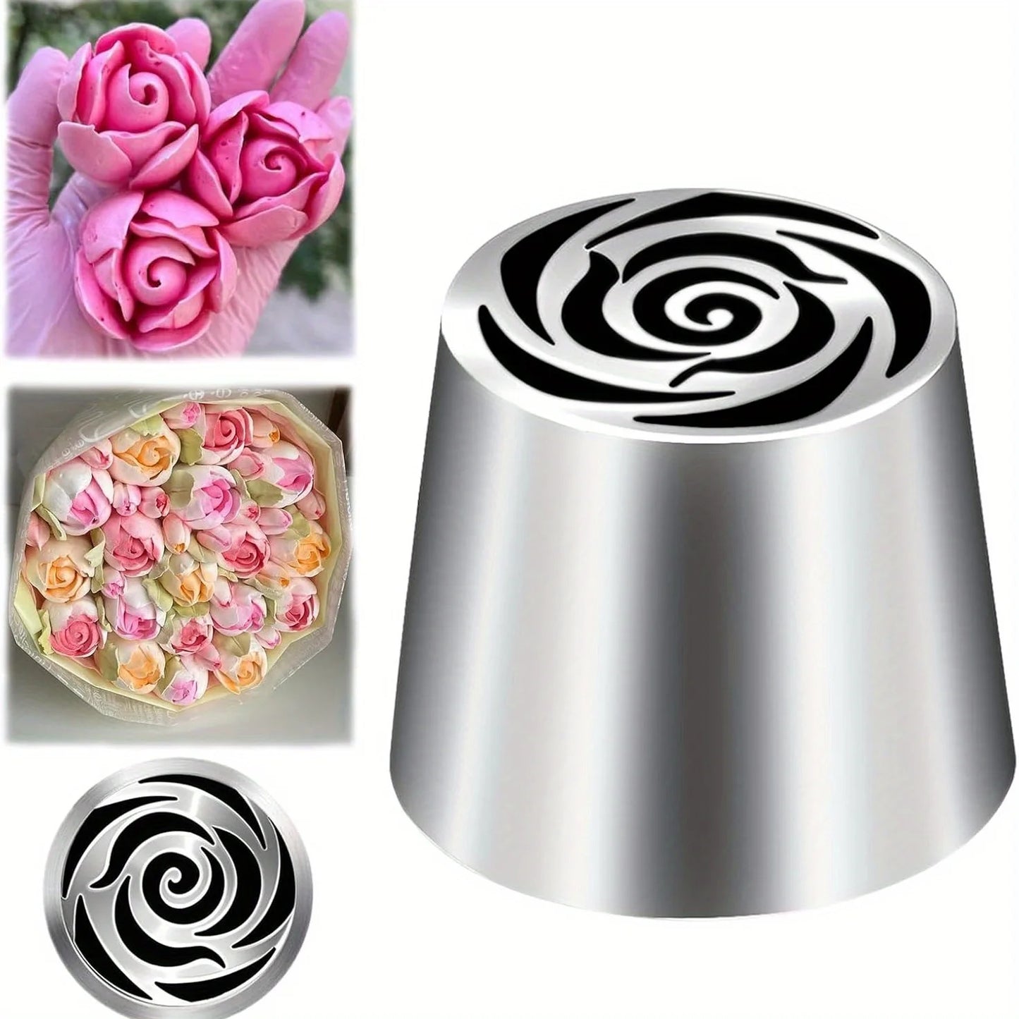 Extra Large Piping Tip Stainless Steel Flower Piping Tips Rose Floral