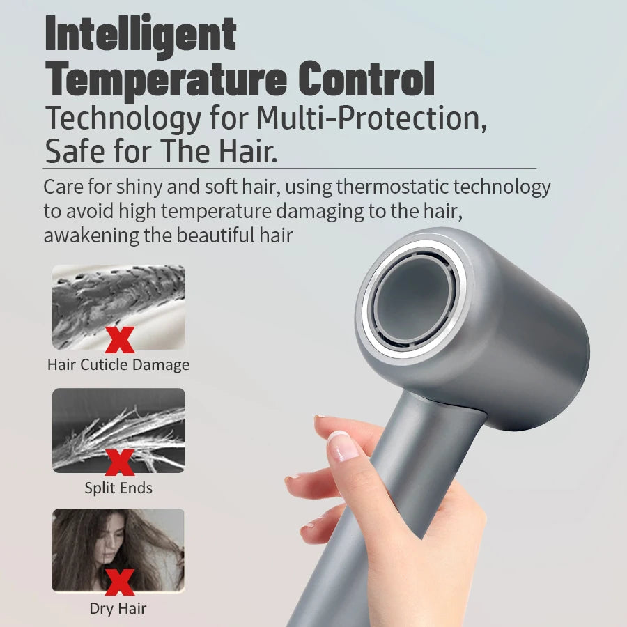 Professional Hair Dryer High-Speed 1.Magnetic Nozzle Fast Hair Blow Dryer
