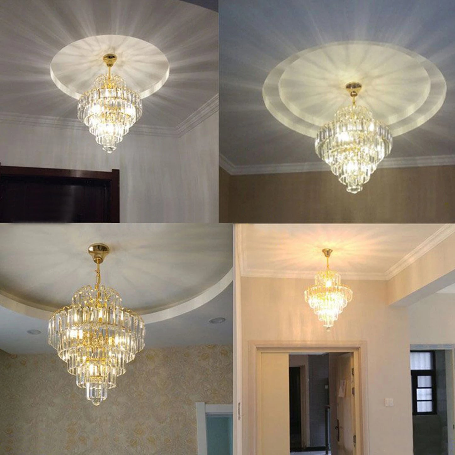 Luxury Crystal Chandelier Modern Ceiling Light Lamp Pendant Fixture