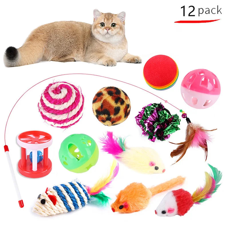 Kitten Toys Variety Pack-Pet Cat Toys Combination Set