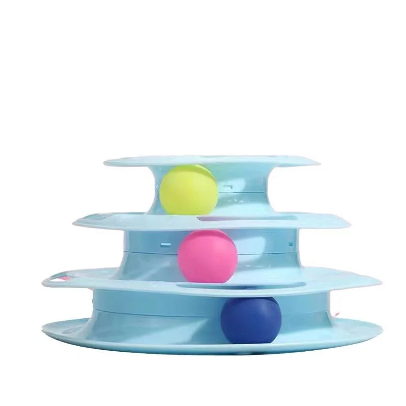 Pet cat toy Three-layer ball cat Turntable Cat