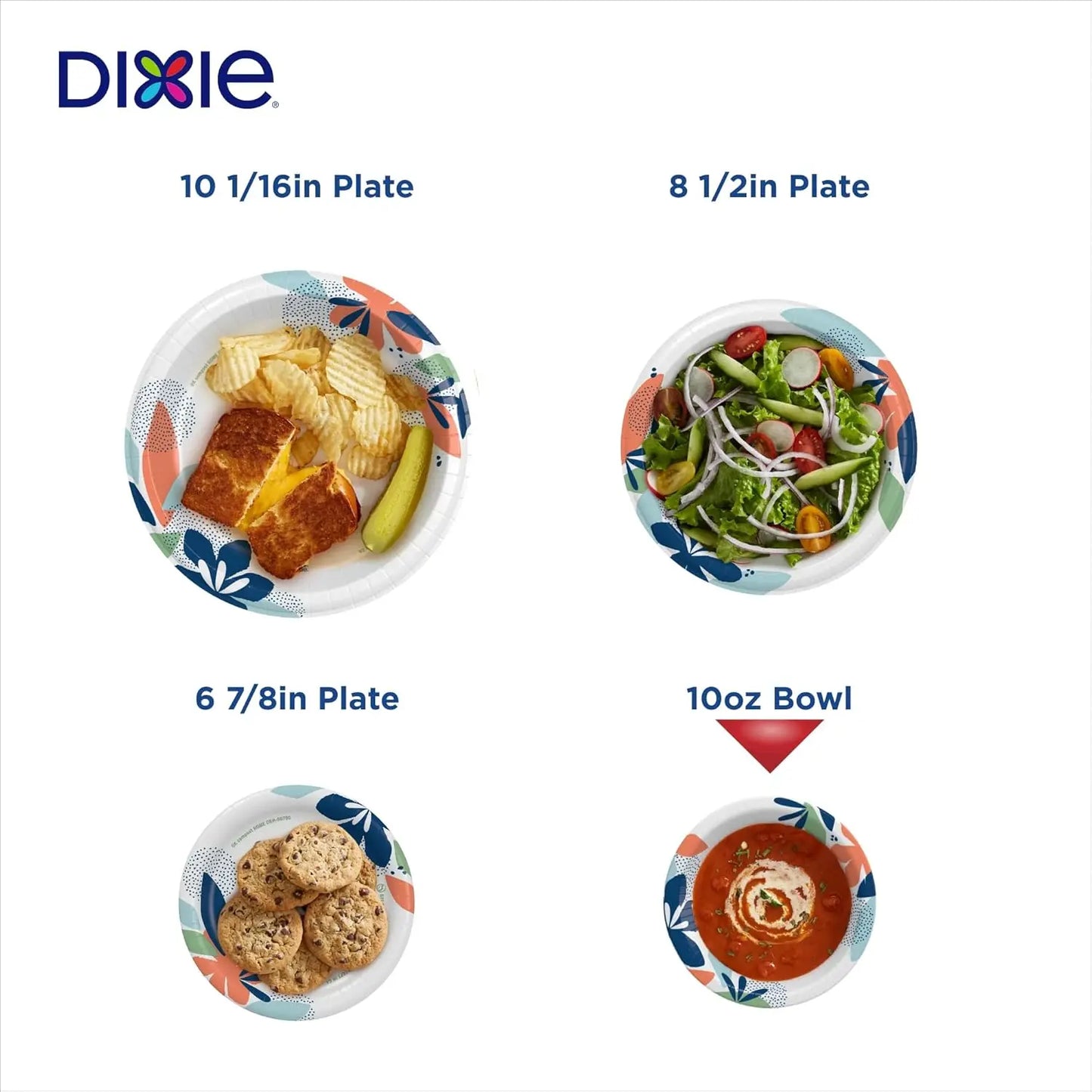 Small Paper Bowls, 10 Oz, 72 Count, Microwave-Safe, Soak-Proof,