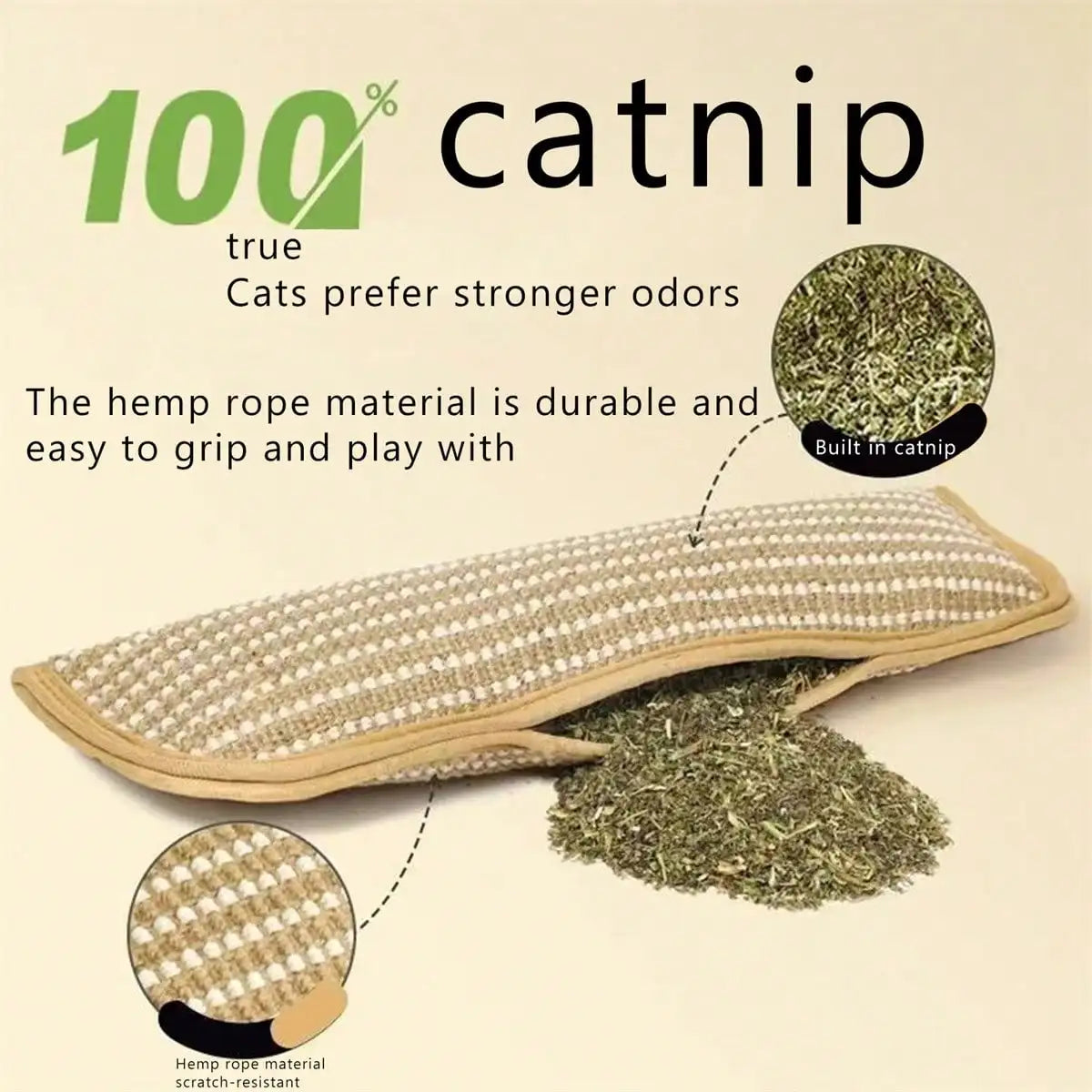 Catnip Filled Chewing Toy Durable Bite Resistant