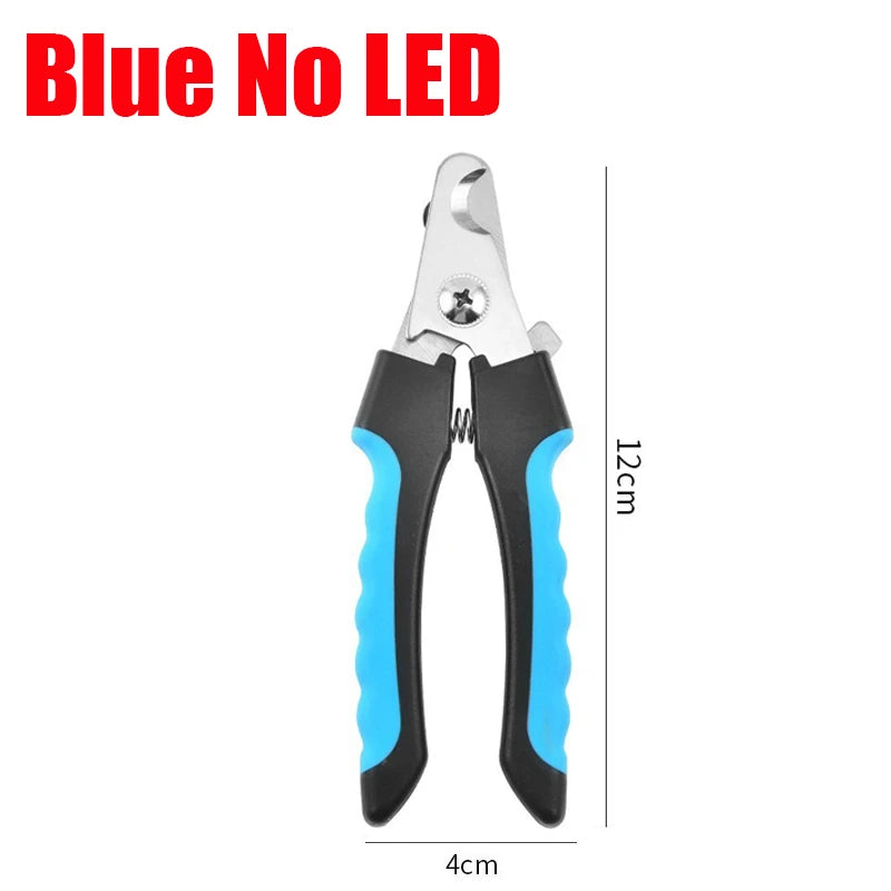 Professional Pet Nail Clipper Scissors With LED Light Cat Dog Nail Clipper