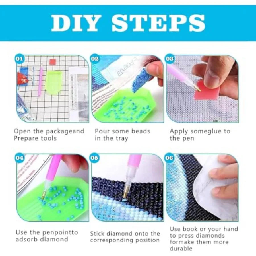 Diamond Painting Kits for Adults, Hydrangea Flowers 5D Diamond Art Kits for Beginner .