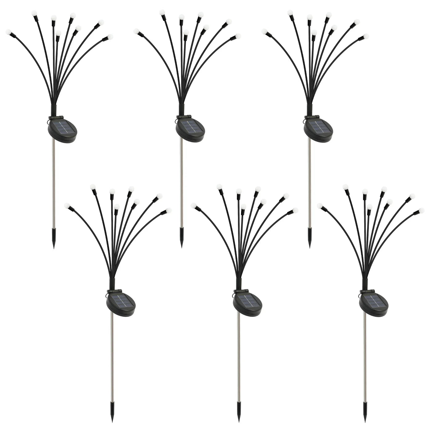 8-Head Waterproof Solar Firefly Lights LED Solar Outdoor Decorative Garden Lights