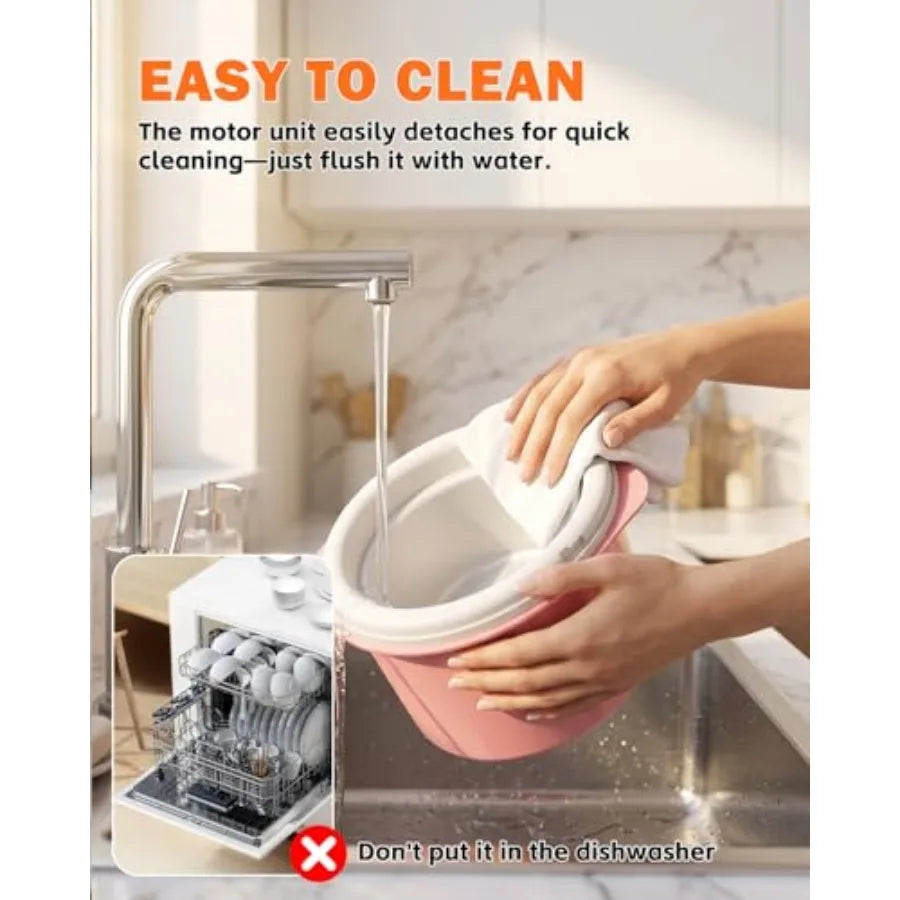 Ice Cream Maker, 1.6 Quarts Ice Cream, Gelato, Sorbet, Milkshakes, Frozen Yogurt .