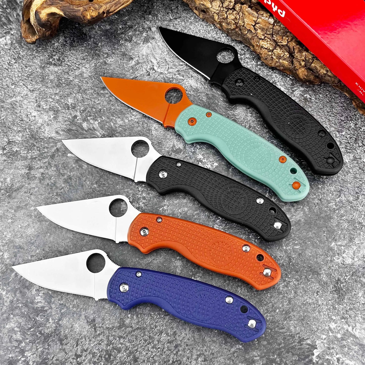 Outdoor folding knife, small straight knife .