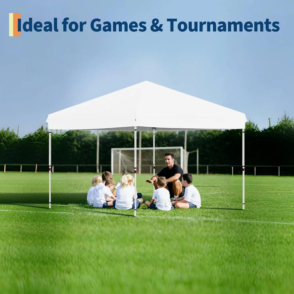 10x10 FT Pop Up Canopy Tent with 4 Removable Sidewalls Heavy Duty Instant Outdoor Gazebo Waterproof UV Protection Oxford Fabric Portable Sun Shelter .White