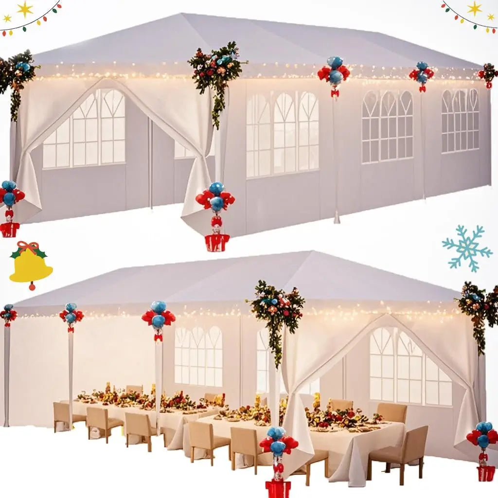 10'x20' Heavy Duty Waterproof Anti-UV  Outdoor Gazebo With Removable Sidewalls .