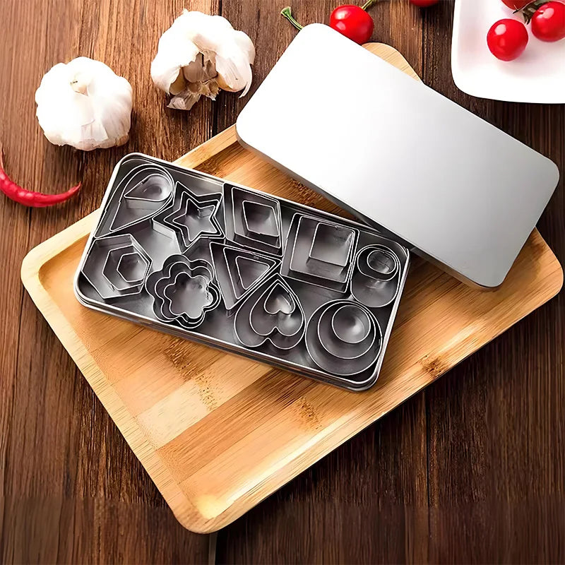 Stainless Steel Cookie Cutter Set  - Geometric Shapes
