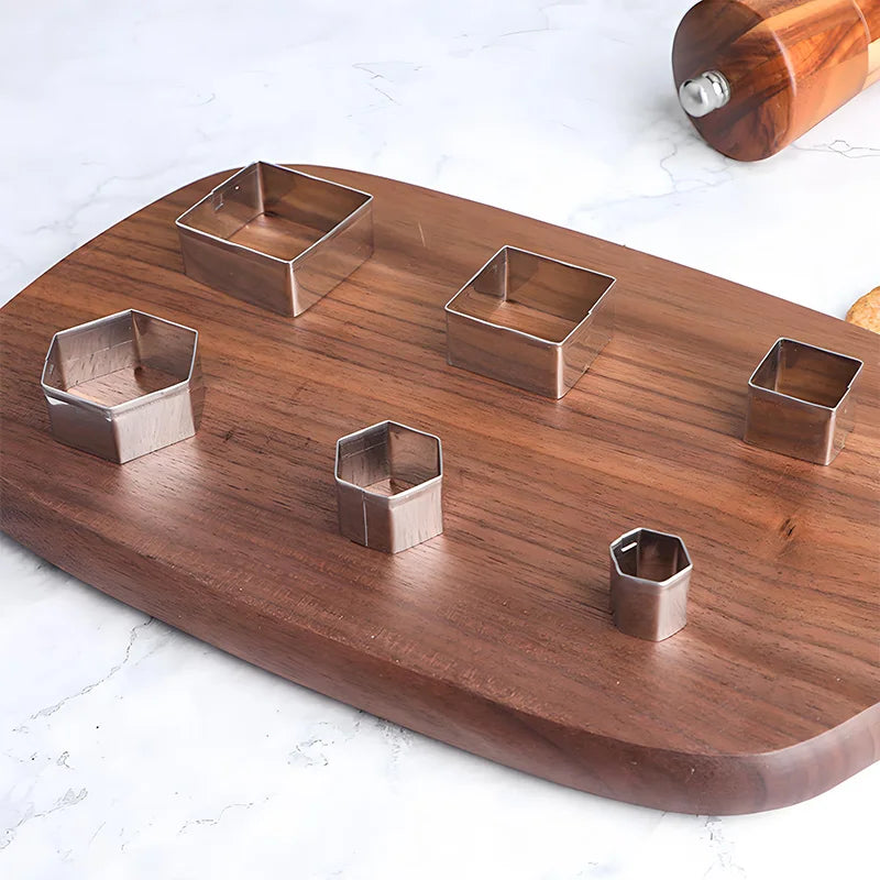 Stainless Steel Cookie Cutter Set  - Geometric Shapes