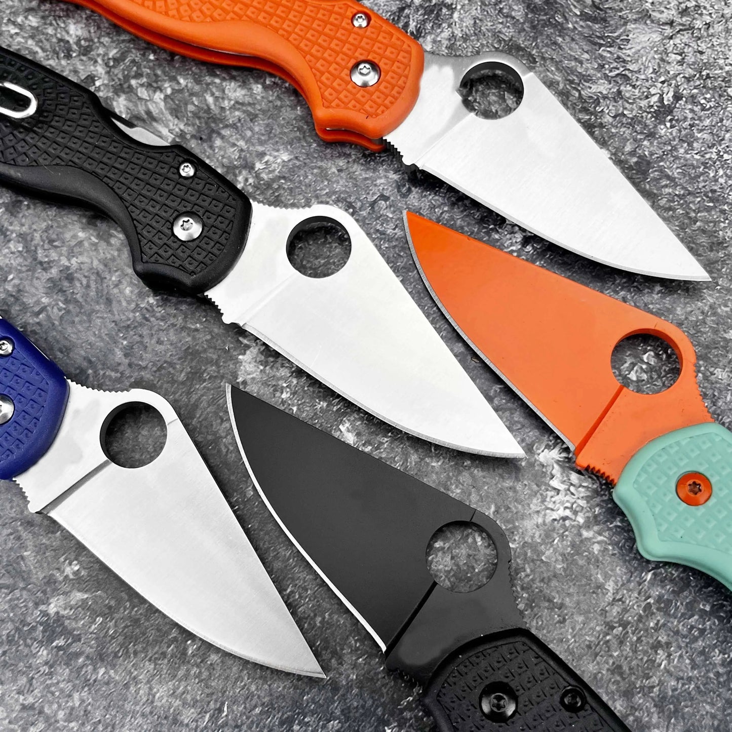 Outdoor folding knife, small straight knife .