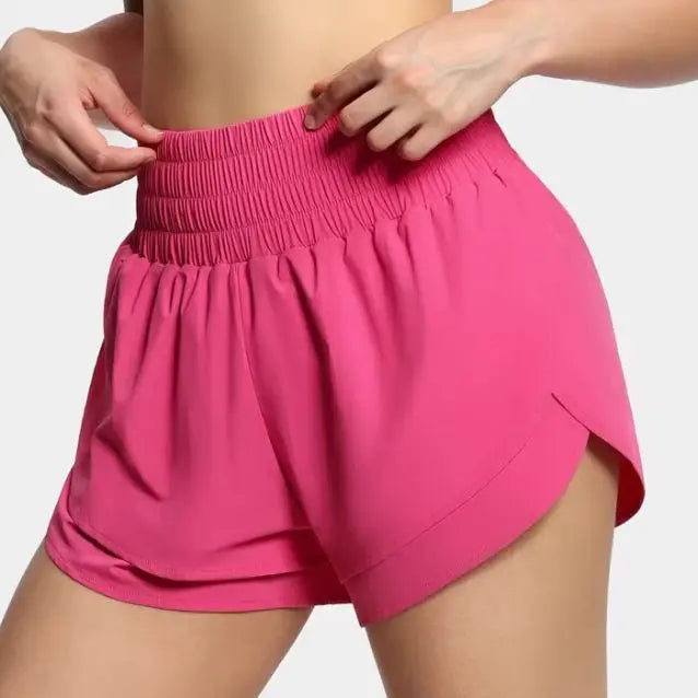 THE GYM PEOPLE Women's High Waisted Workout Shorts.