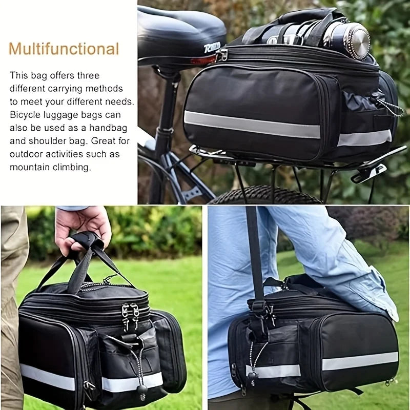 Bicycle Bag Mountain Bike Bicycle Rack Bag Trunk .