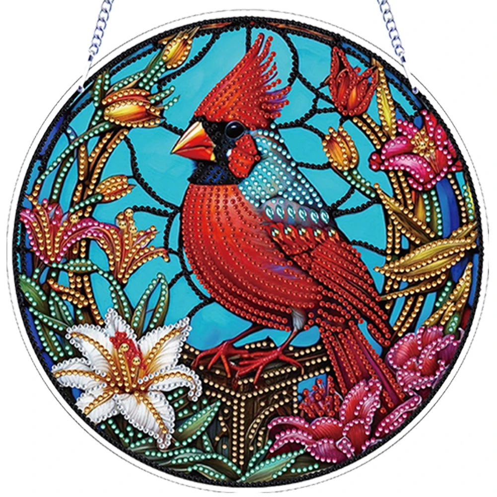 Flower Bird Theme Rhinestone Diamond Art