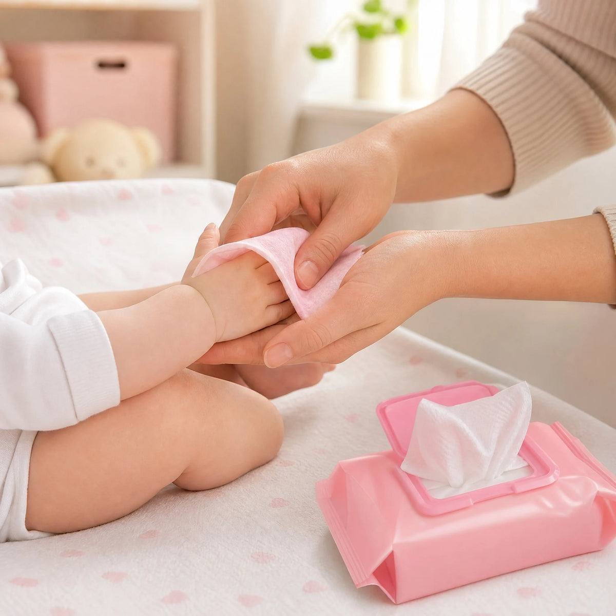 Gentle cleansing for the whole family — order your 10-pack wet wipes today.