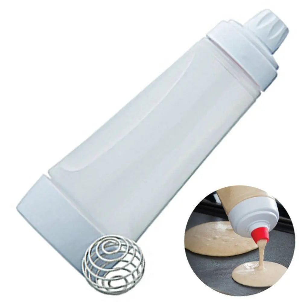 Pancake Batter Bottle Battler Mixer With Blender Ball Wire Whisk