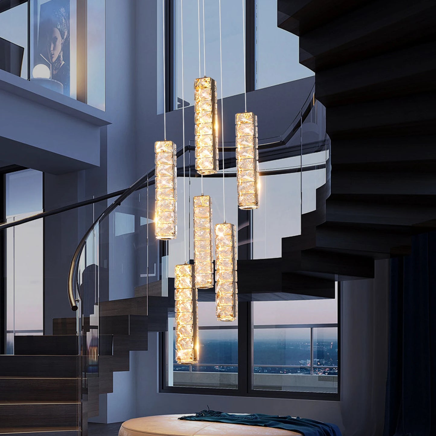 K9 Crystal Ceiling Lamp Indoor Led Chandelier