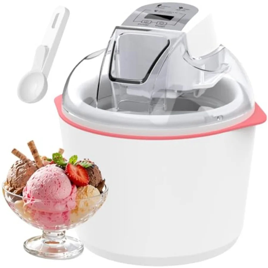 Ice Cream Maker, 1.6 Quarts Ice Cream, Gelato, Sorbet, Milkshakes, Frozen Yogurt .