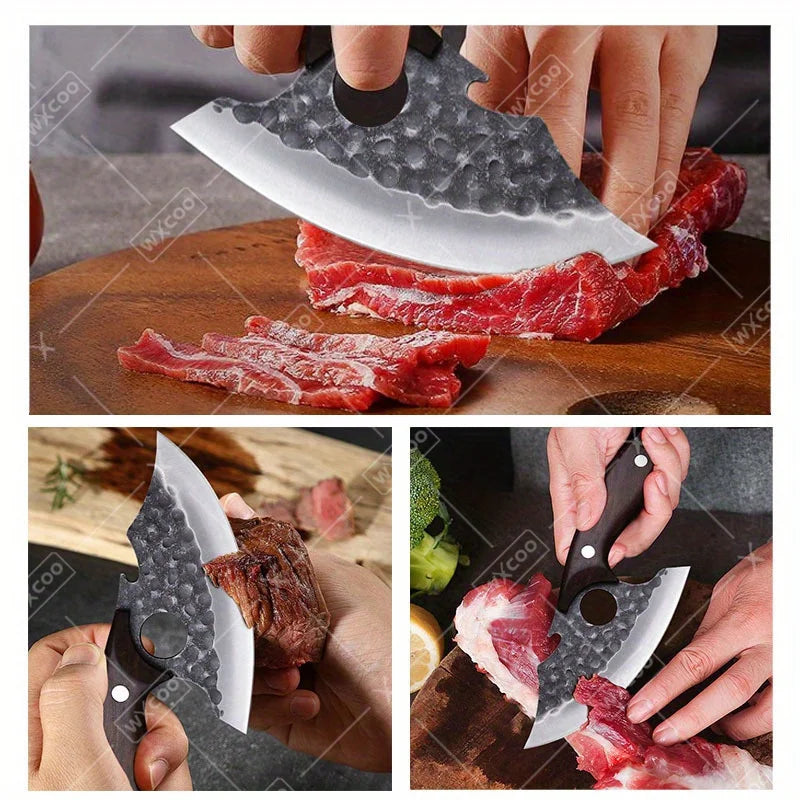 1 PC Kitchen Chef Knife Stainless Steel Multipurpose Boning Knife with Sheath .