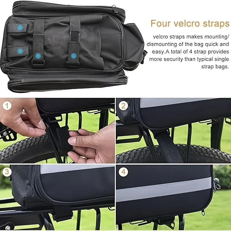 Bicycle Bag Mountain Bike Bicycle Rack Bag Trunk .