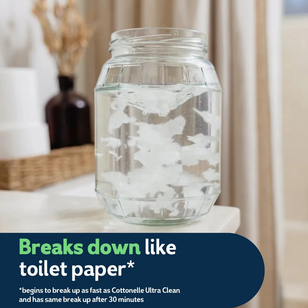 Paraben-Free Gentle Clean Wipes | Hypoallergenic Dermatologist-Tested Wipes .Flushable Wet Wipes, .