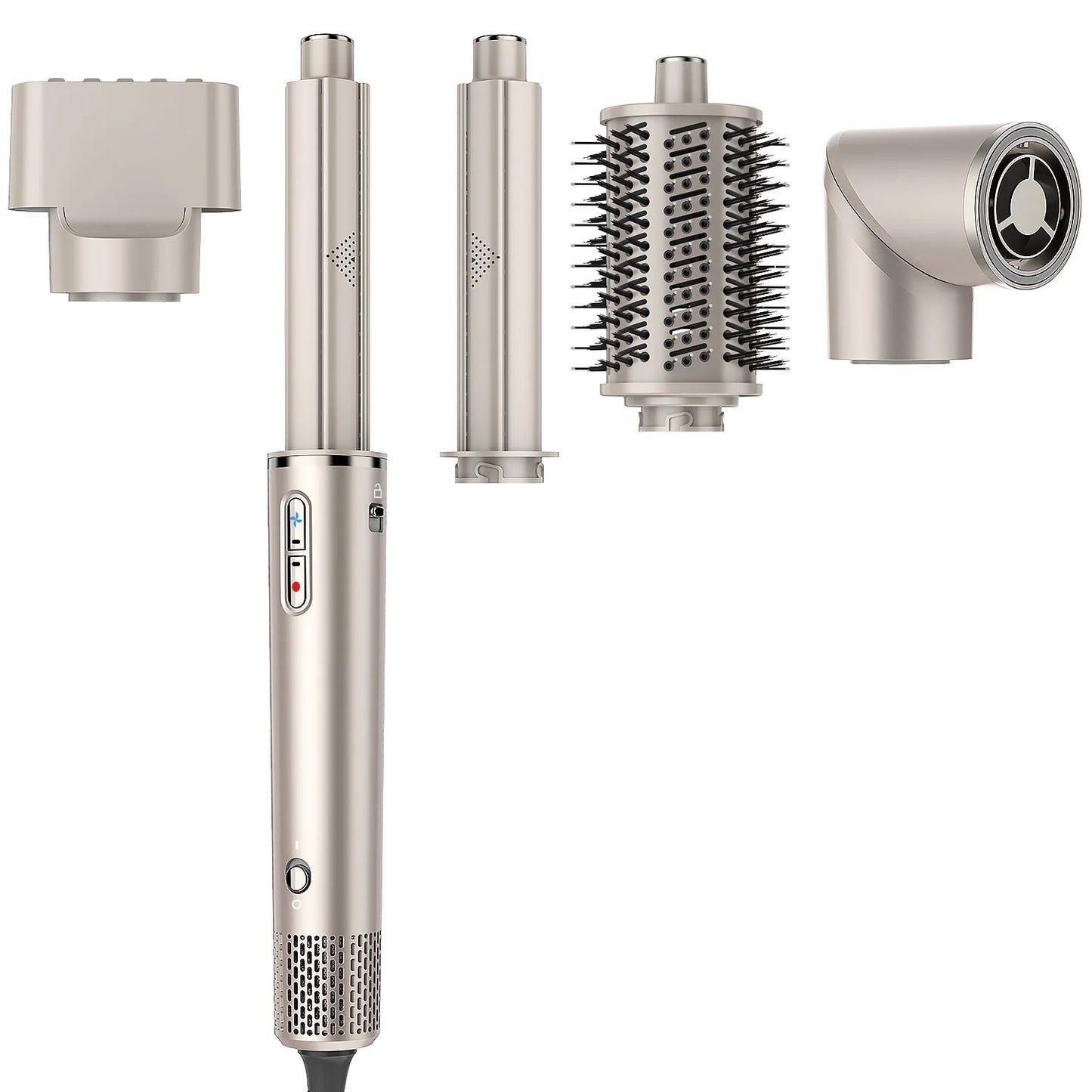 Hair Dryer Brush & 5 in 1 Hair Styler, Silver,