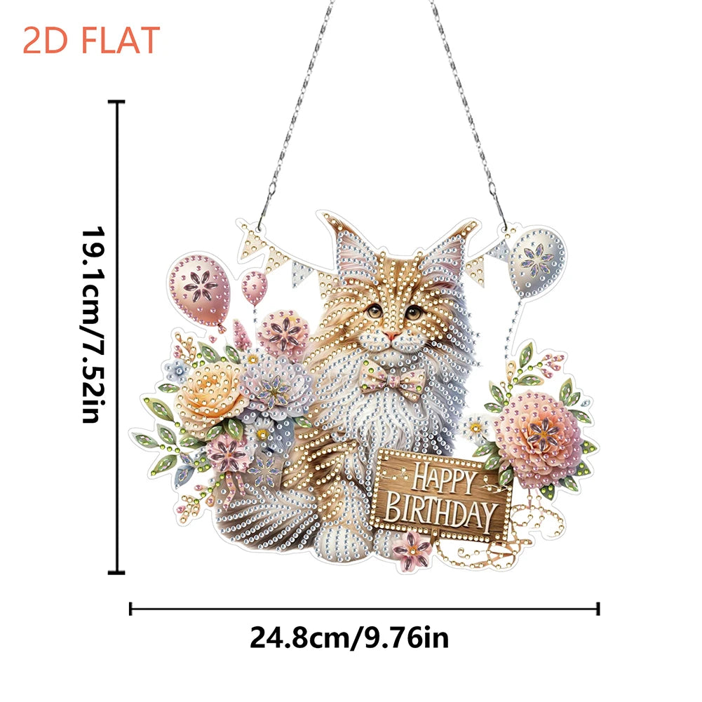 2D/Flat DIY Hanging Diamond Art Kits