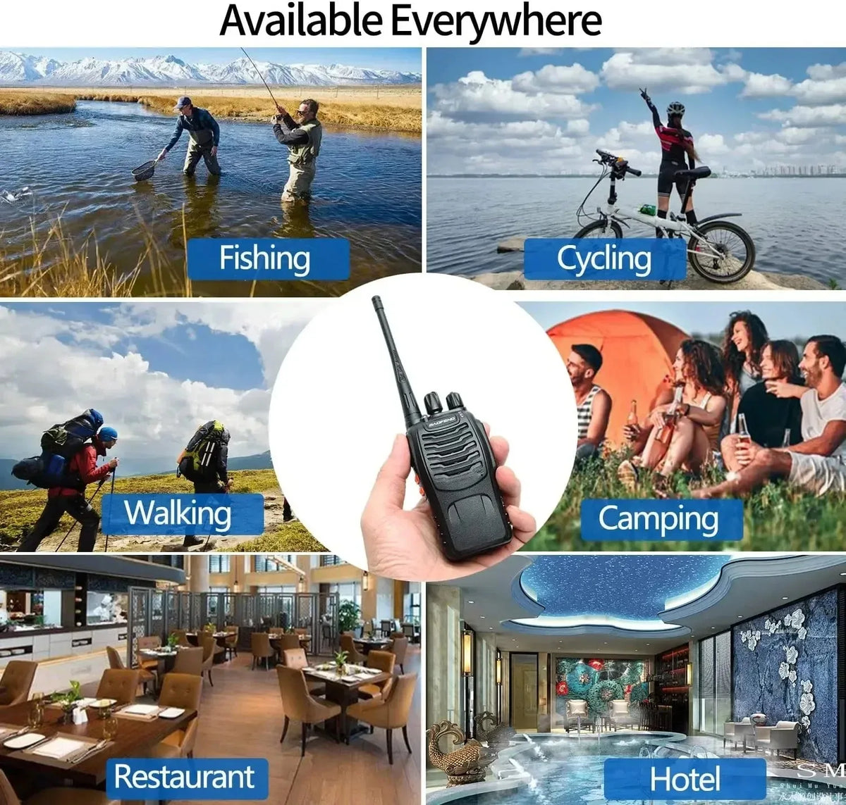 Baofeng 6/8Pcs BF 888S Walkie Talkie UHF 400 470MHz Long Range Two Way Ham Radios Transceiver .