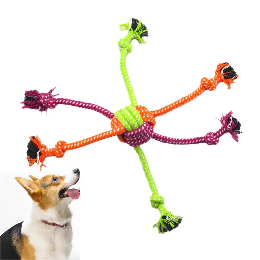 Durable Bite-Resistant Interactive Knot Toy for Dogs-