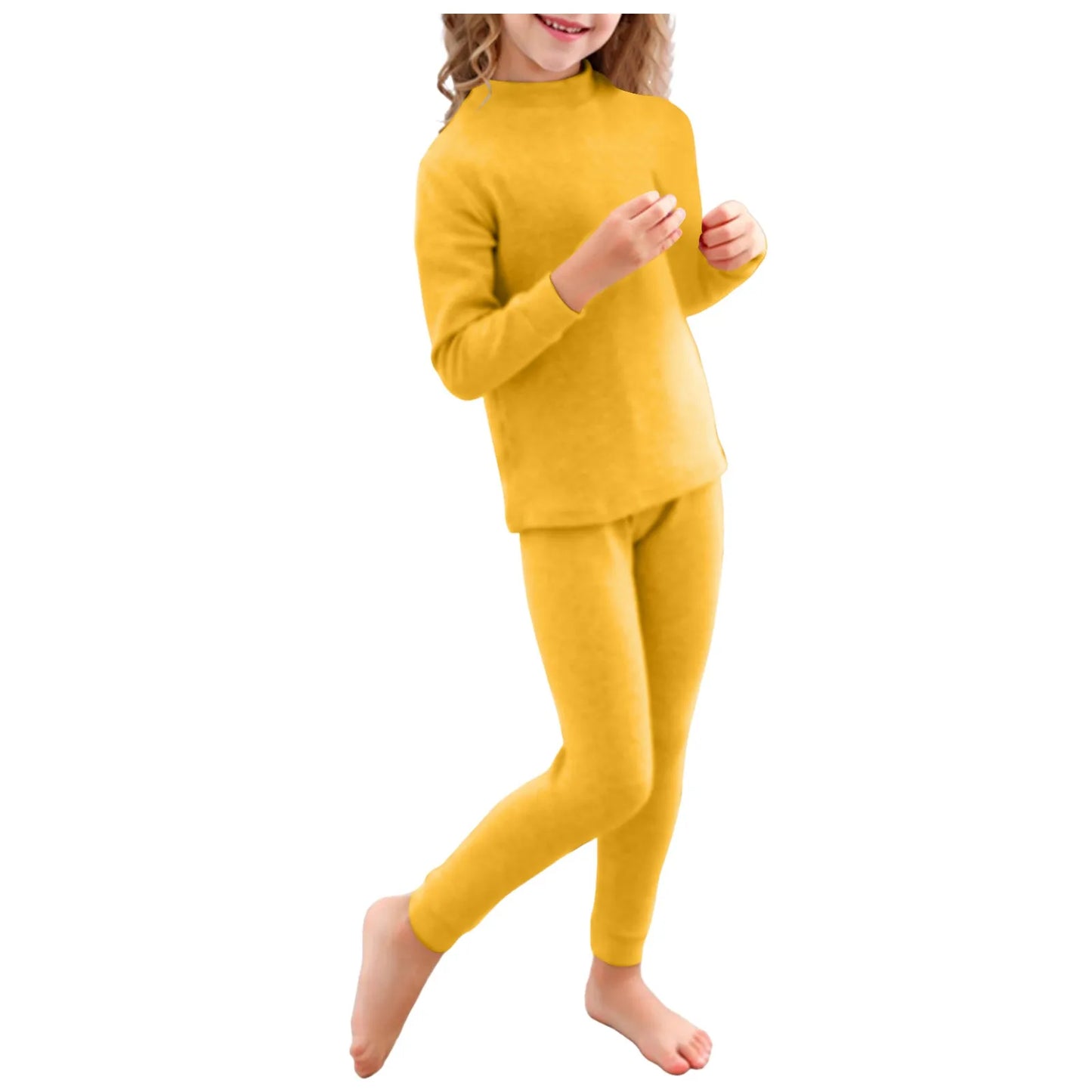 Unisex Solid Long Sleeve Warm Pullover Pajamas