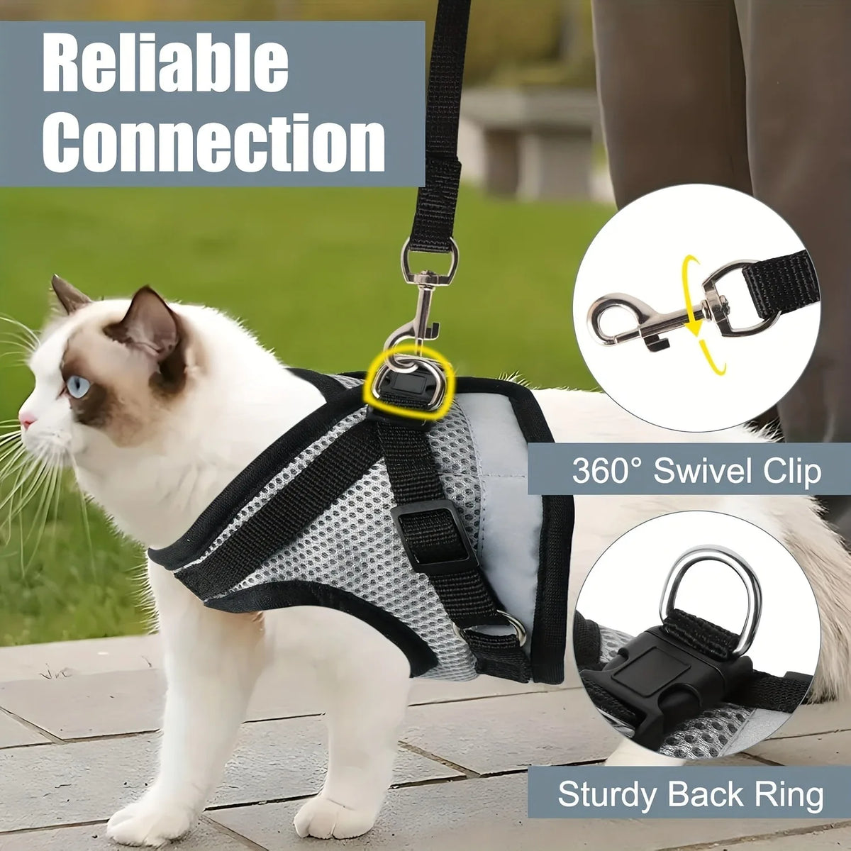 Pets Collar, Harness, Cats Pet Products Kitten Accessories. Harness Leash Things Breast-band Supplies For Cat .