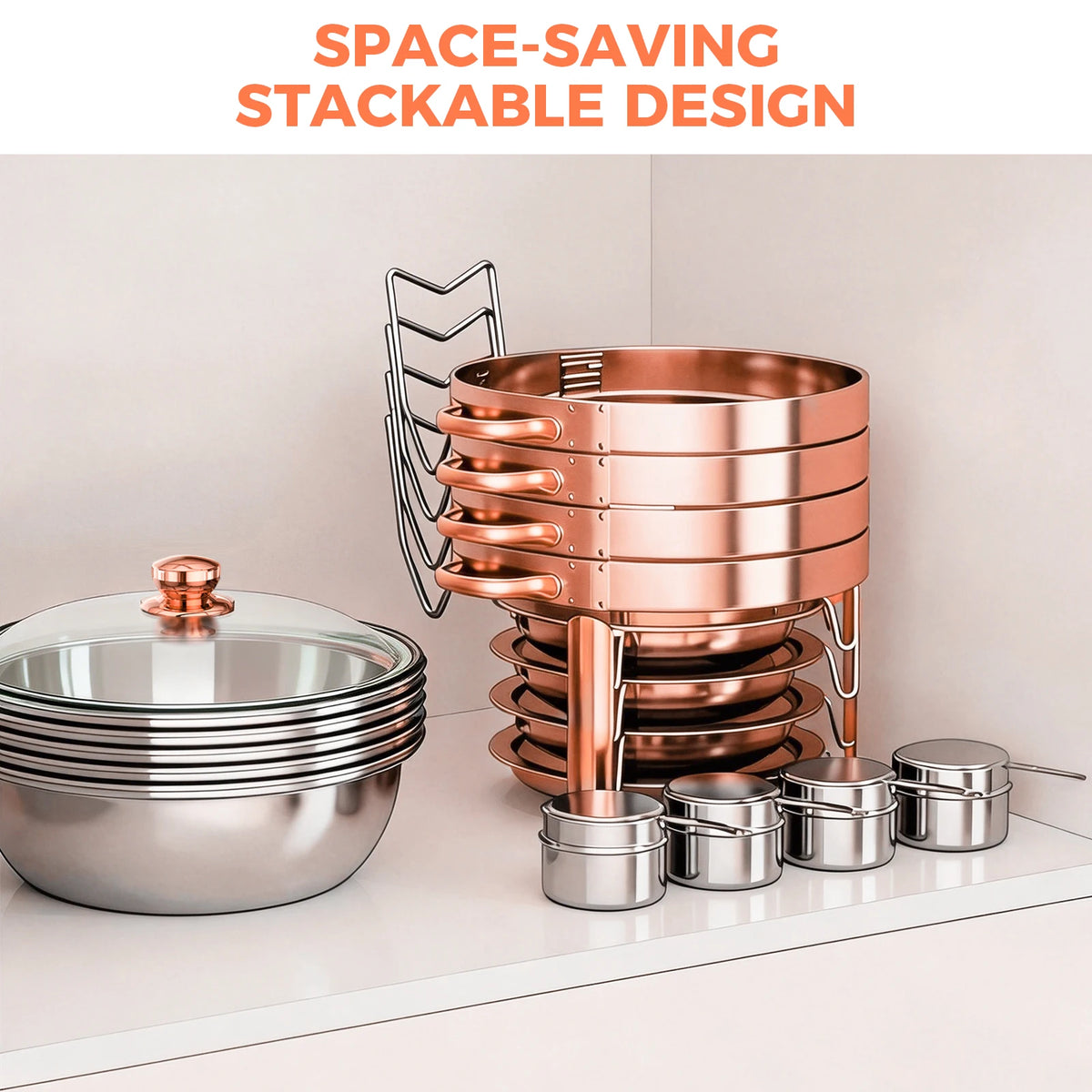 Chafing Dish Set Gold-Plated 5QT Round Warmer Server Stainless Steel 316 with Glass Lids .