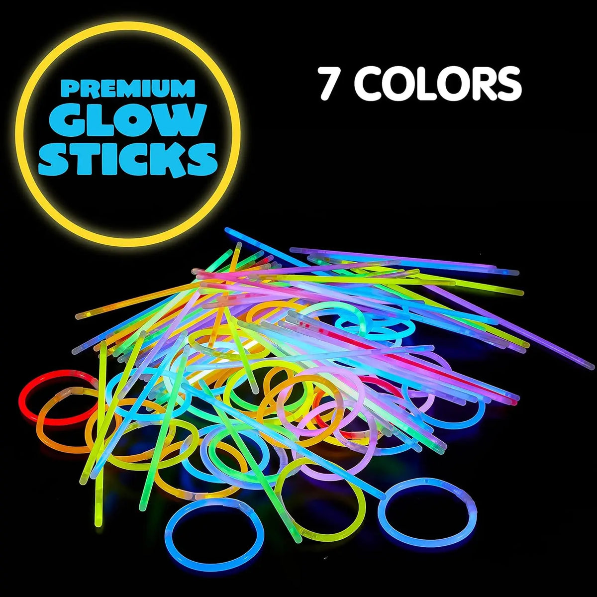 144/400/800 Pcs 8" Glowsticks Halloween Supplies Pack Glow in the Dark Party Favors.