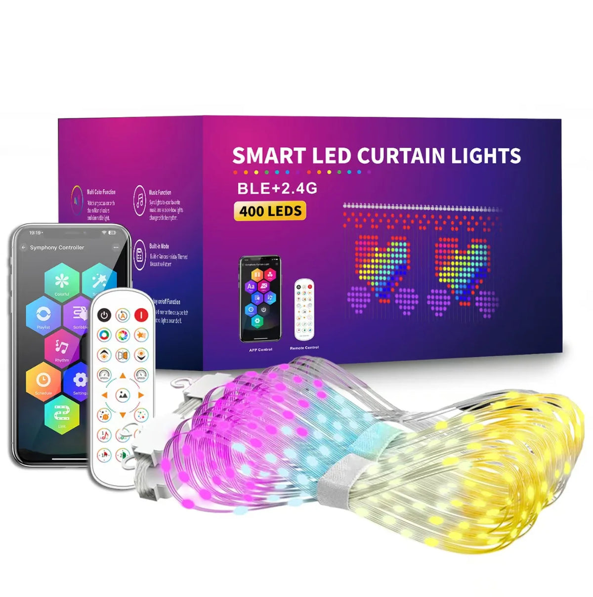 Remote Controlled Outdoor. Party Decorative Lighting Festive Atmosphere