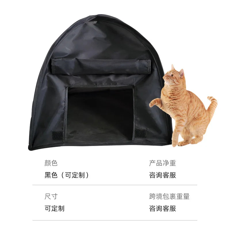 Portable pet cage outdoor sun protection . small tent steel wire kennel cat nest cat tent spot