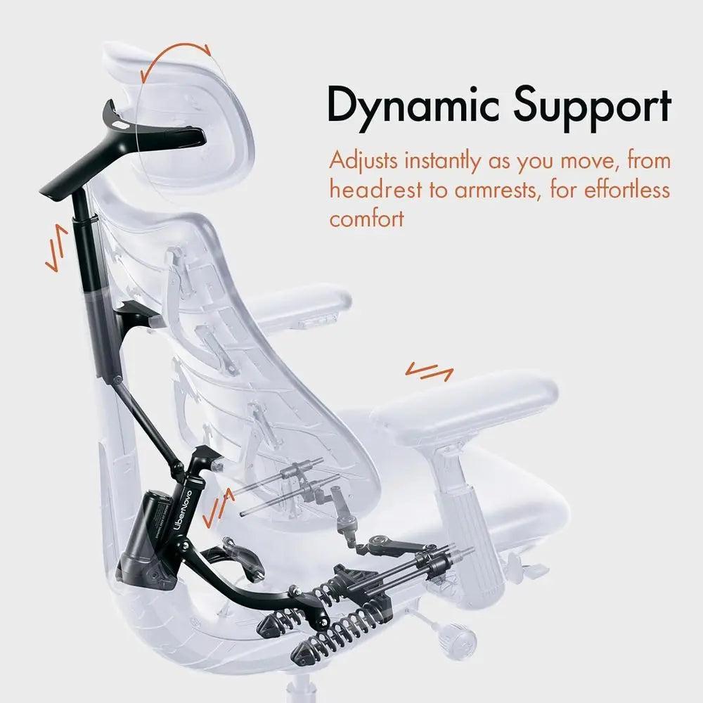 Ergonomic Office Chair with Adaptive Lumbar Support,