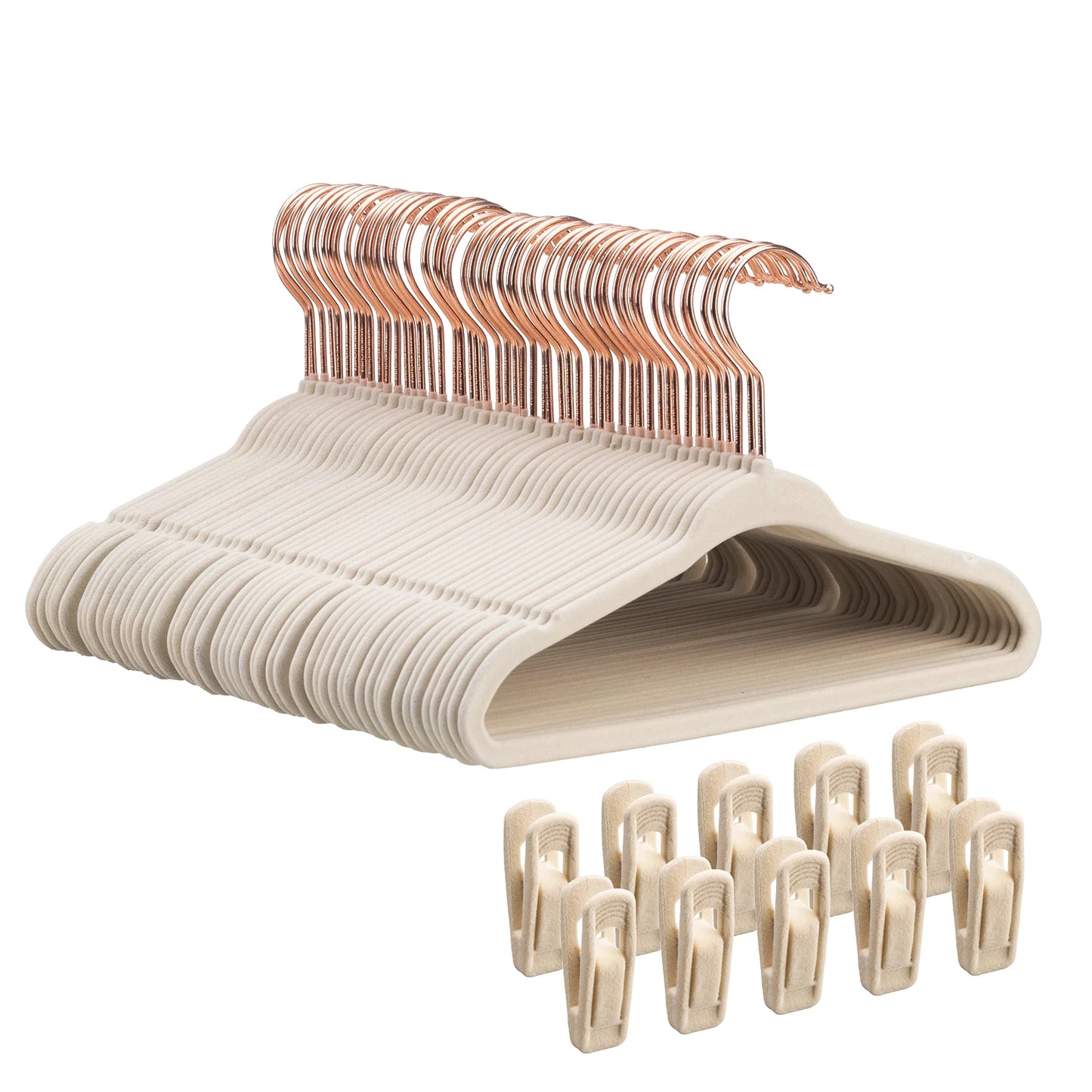 Baby Velvet Hangers 30/50 Pack - 11 Inch Premium Felt Non Slip Kids Hanger for Infant & Toddler Clothes.