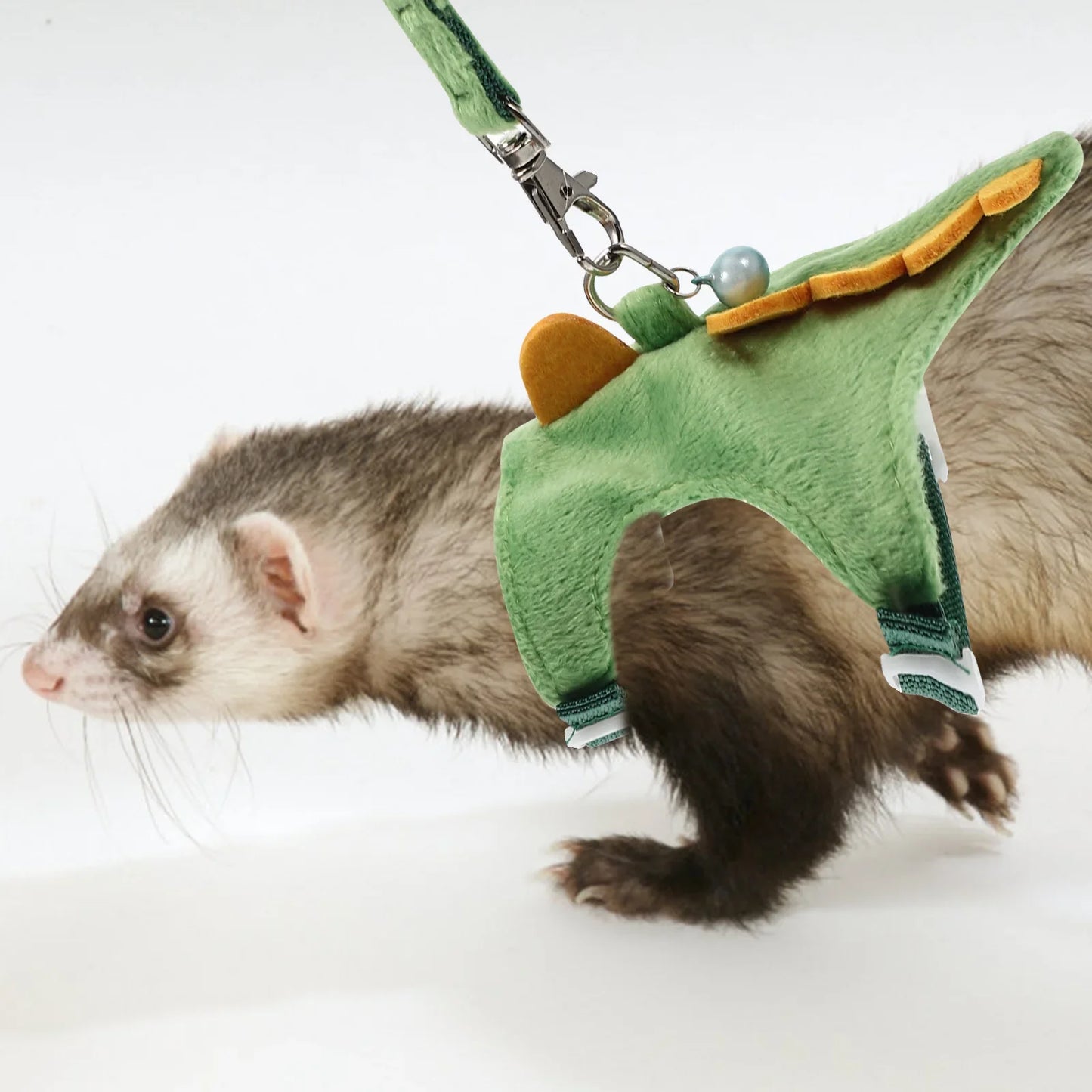 Cartoon Dragon Design Pet Harness Adjustable Small Pets .Ferret Leash Collars