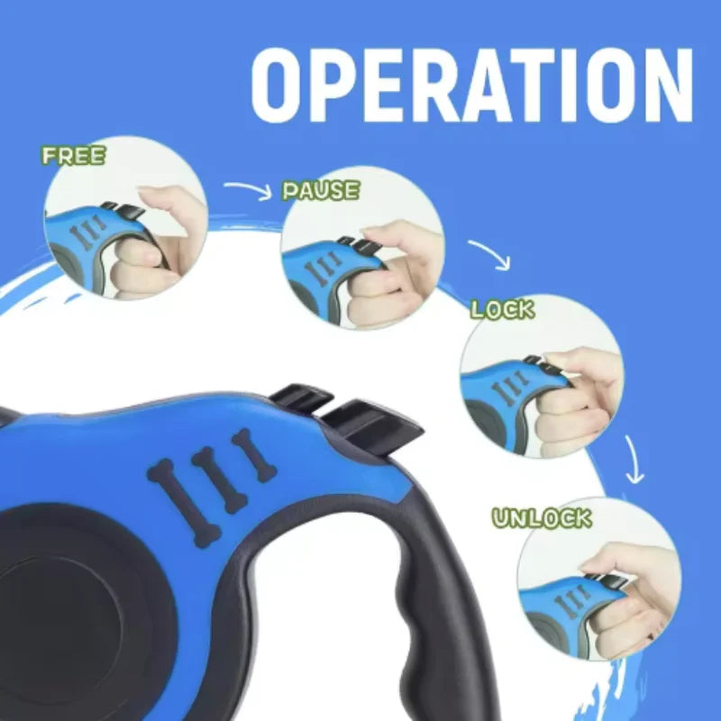3M 5M Dog Leash for Small Dogs Cat Automatic Retractable Durable Nylon Lead .