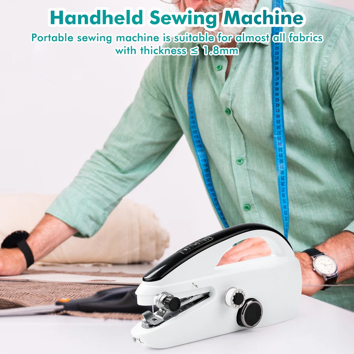 Mini Handheld Sewing Machine, Portable Electric Sewing Machine.