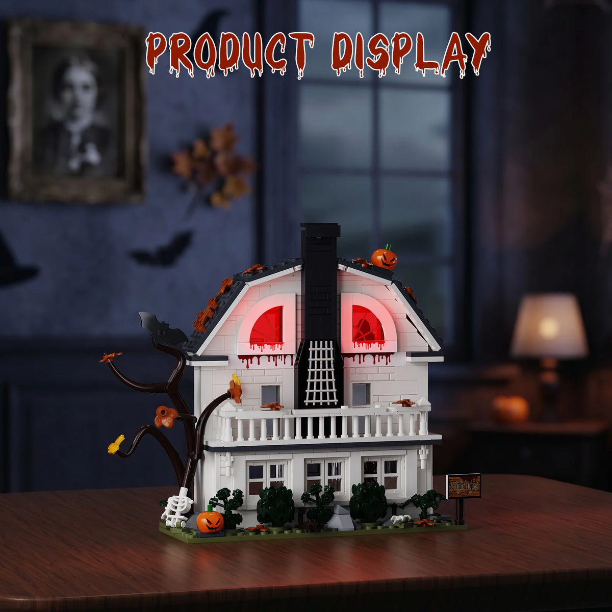 Amityville Horror House Building Blocks Set Horror Movie Haunted Manor Model .