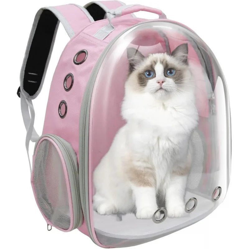 Pet Cat Carrying Bag Space Pet Backpacks Breathable Portable Transparent Backpack Puppy Dog Transport Carrier Space Capsule Bags