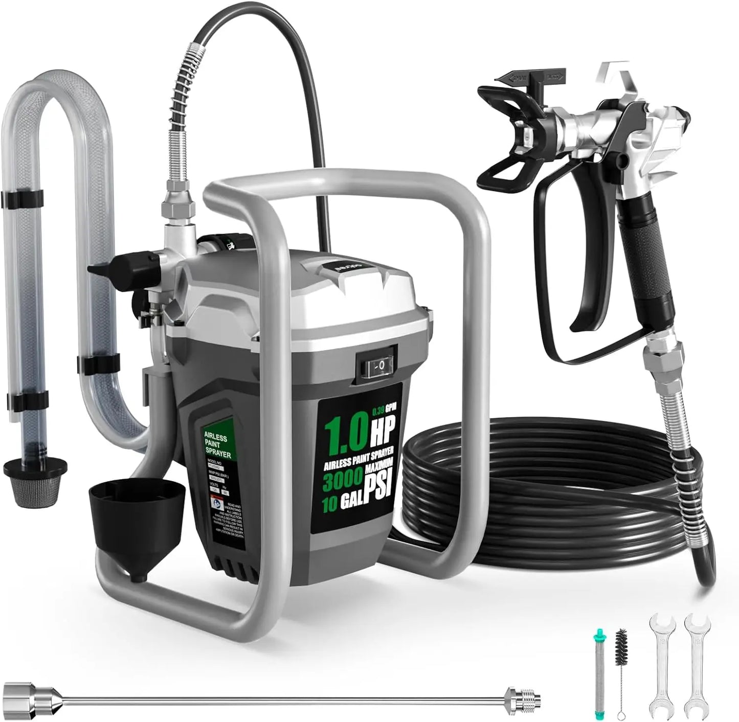 750W Airless Paint Sprayer 3000PSI High Efficiency Electric. Handheld Paint Sprayers.