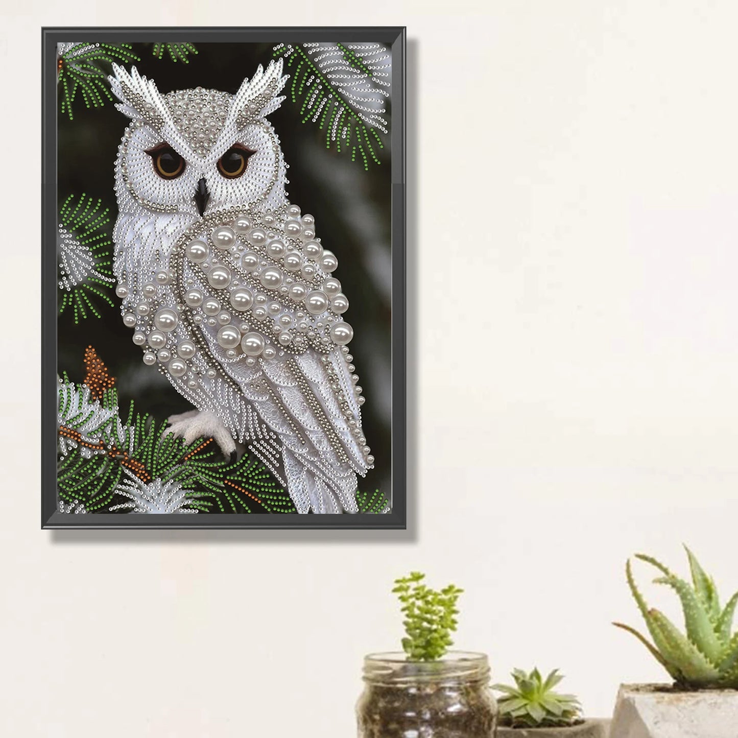 Owl Jellyfish Special Shaped  Diamonds Paintings 30x40cm
