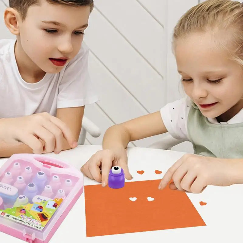 Punches For Paper Crafts 3D Crafting Punch Kit Educational Embossing Machine Lightweight Scrapbook Paper.
