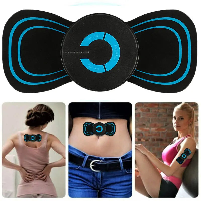 Mini Massager, Rechargeable Intelligent TENS Unit Muscle Stimulator for Pain Relief - FSA or HSA Eligible Deep Tissue EMS Massager Management for Back, Neck, Arm Electronic Pulse Machine
